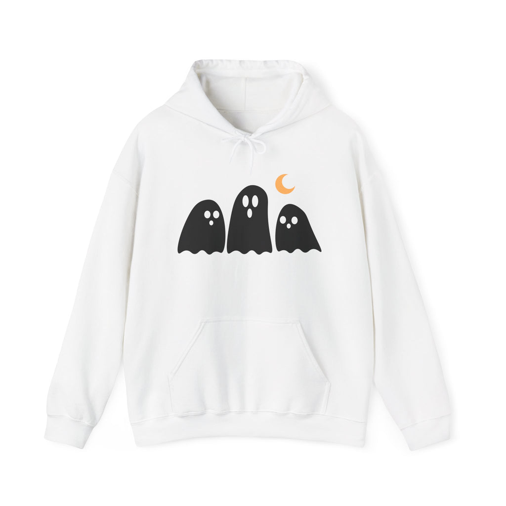 Ghostly Halloqueen Hoodie - Unisex Sweatshirt for Halloween Lovers, Cozy Fall Apparel, Spooky Season Gift, Cute Halloween Sweatshirt