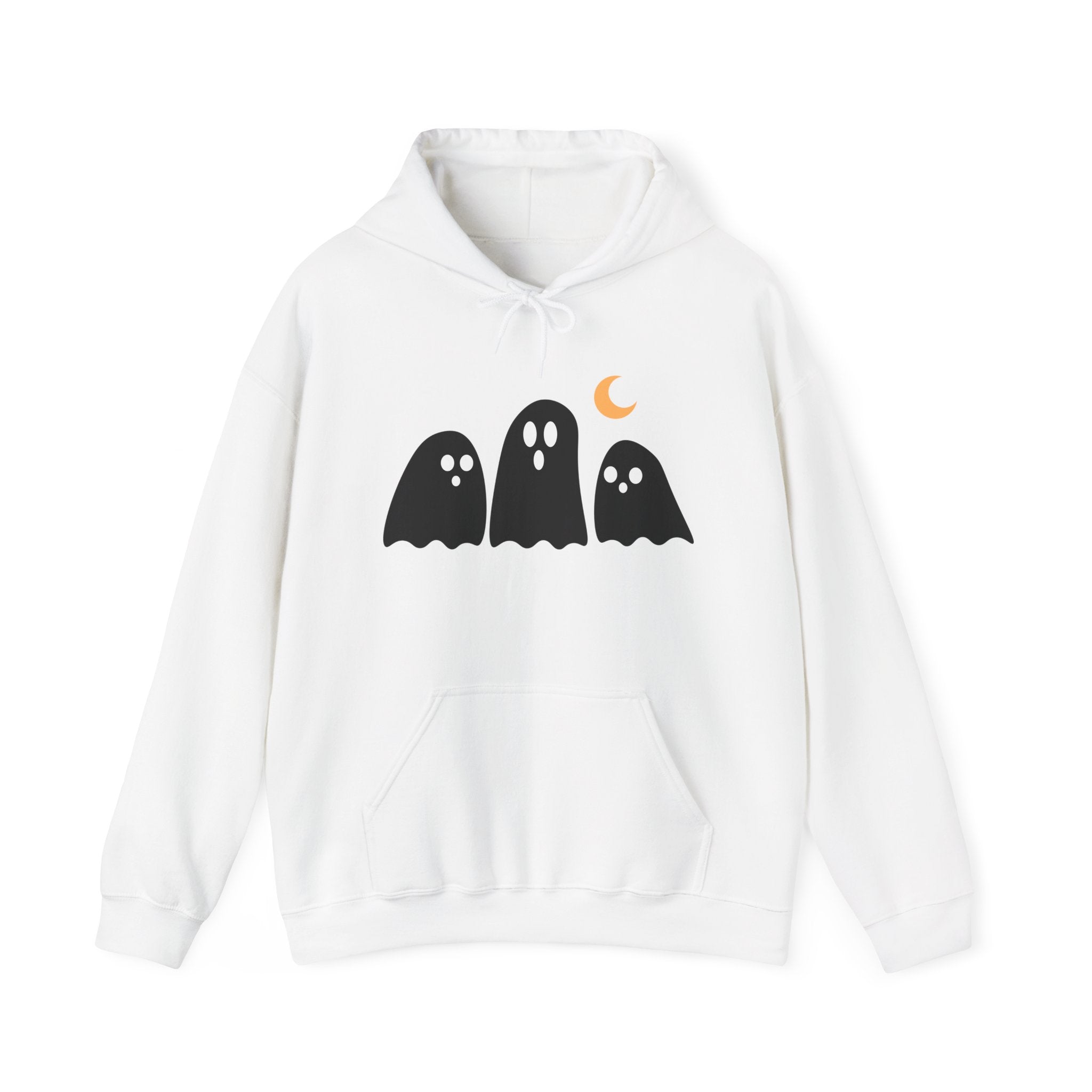 Ghostly Halloqueen Hoodie - Unisex Sweatshirt for Halloween Lovers, Cozy Fall Apparel, Spooky Season Gift, Cute Halloween Sweatshirt